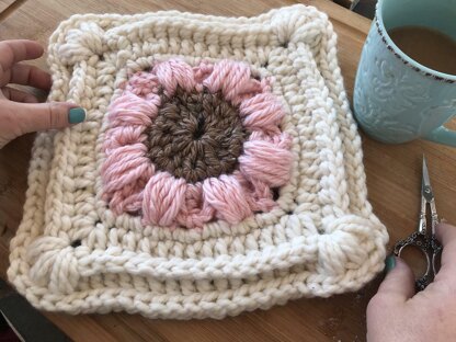 Sunflower Afghan Square