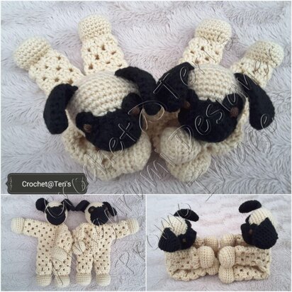 Pug Granny Hexagon Lovey