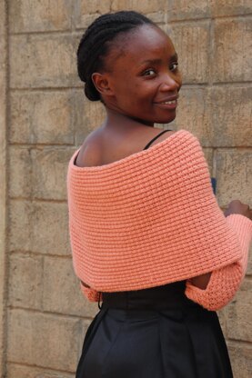 Pixel Wrap sweater scarf