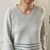 Ripple Stripes V-neck