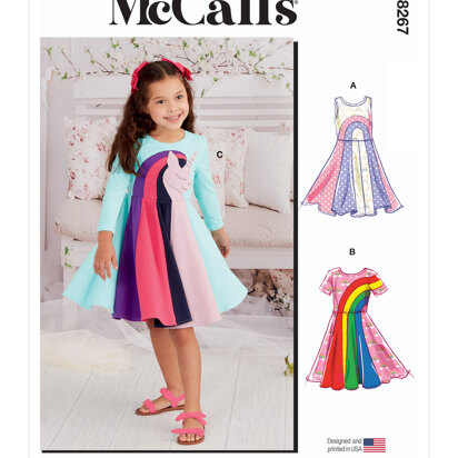 McCall's Children's Knit Dresses M8267 - Paper Pattern, Size 2-3-4-5-6