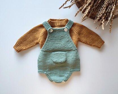 Baby Set | Calendula Sweater and Douro Romper | Preemie - 24 months