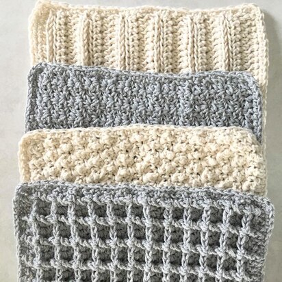 Stitch Sampler Washcloth Collection