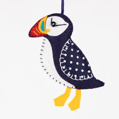 Pip the Puffin Felt Ornament