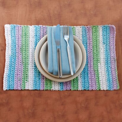 Placemat in Bernat Handicrafter Cotton Solids