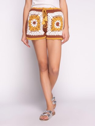 Easy Breezy Granny Square Shorts.