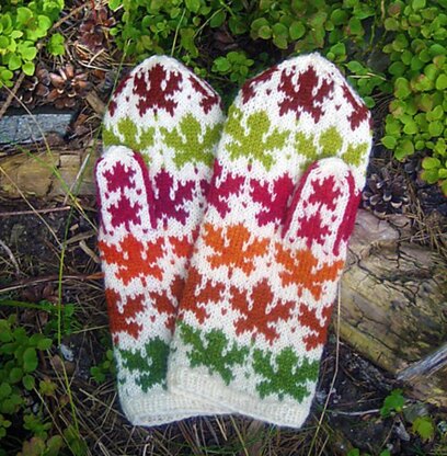 Maple Leaves Mittens