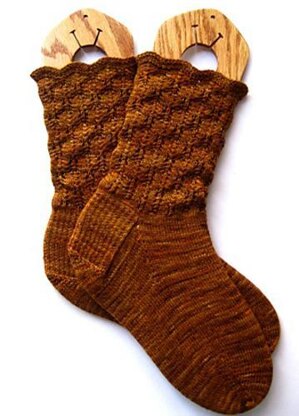 Shetland Fir Cone Socks