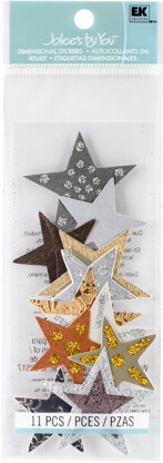 Jolee's By You Dimensional Stickers - Gold & Brown Stars