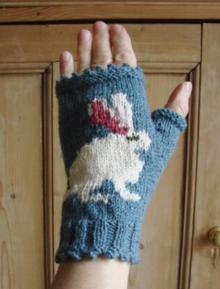 Bunny/Rabbit fingerless gloves/mitts