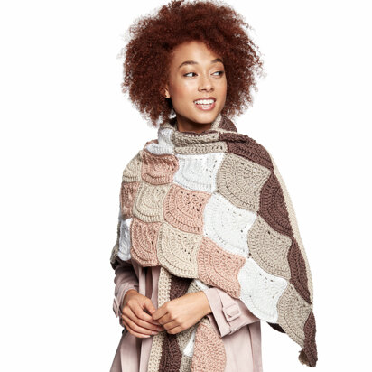 Wavy Wrap in Caron x Pantone - Downloadable PDF