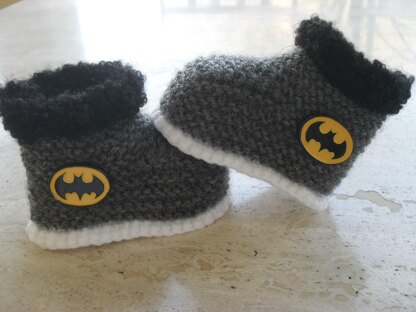 Baby Batman Booties