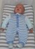 Baby Bamboo Stripe Dungarees