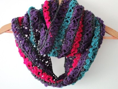 Infinity flower scarf