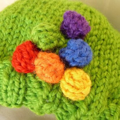 Rainbow Bobble Beanie