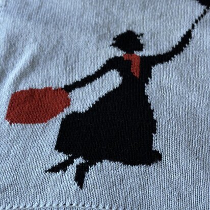 Mary Poppins baby blanket - knitting pattern