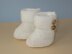 Easy Baby Garter Cuff 2 Button Booties