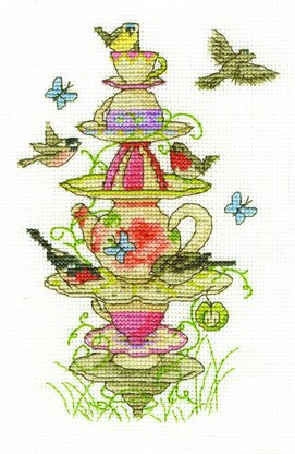 DMC Tea Garden Cross Stitch Kit