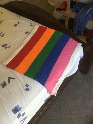 Rainbow baby blanket