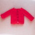 Red Cardigan for Doll