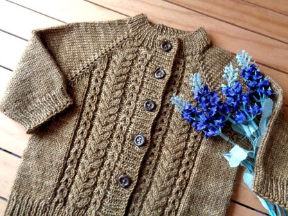 Velvet Acorn Baby Cardigan