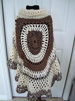 721 Chunky style Crochet Circular Shawl