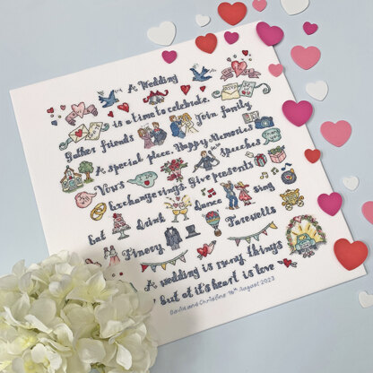 Bothy Threads A Wedding Is Many Things Cross Stitch Kit - 33 x 34cm