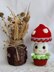 Crochet Christmas mushroomp