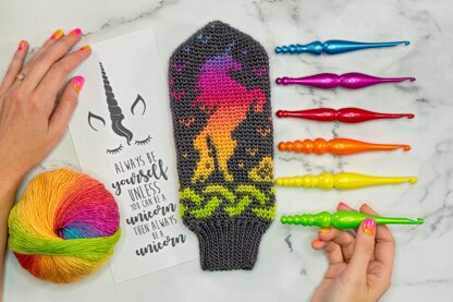 Unicorn Crochet Mittens