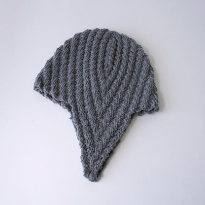 Herringbone Rib Aviator Hat