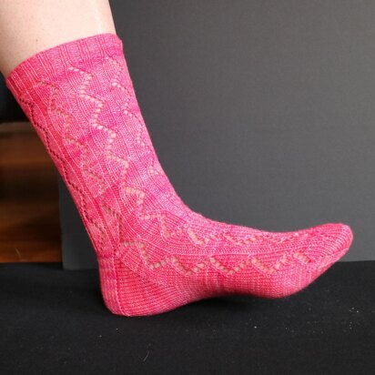 Euphyllia Lace Socks - knitting pattern