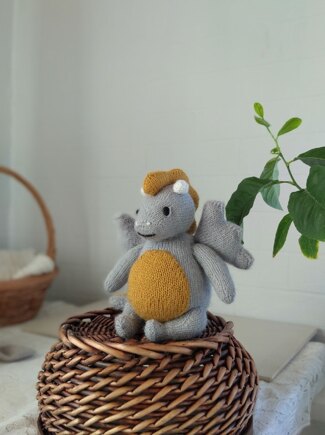 Dragon knitting pattern #3