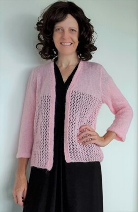 Caroline Plus - lace jacket with 3/4 sleeves