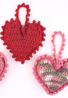 Sweet Heart Sachet in Red Heart Super Saver Economy Solids - WR1742