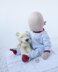 Bear baby toy knitting flat