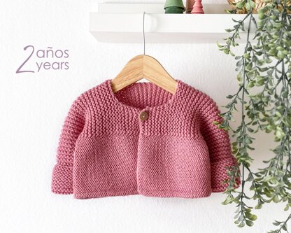 2 years - PINK LADY Knitted Cardigan