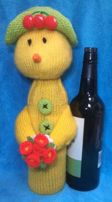 Easter Chick Wine Bottle Cover