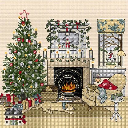 Bothy Threads Christmas Eve Cross Stitch Kit - 25 x 25cm