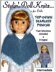 Easy poncho knitting pattern, fits American Girl and 18 inch Dolls