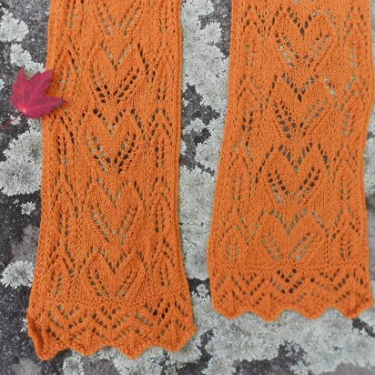 Fall Foliage Lace Scarf