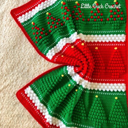 Jolly Bobbly Christmas Blanket