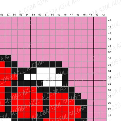 Pink Kitten Portrait Cushion Girl's room Decor C2C CROCHET PATTERN