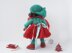 Turquoise and Scarlet outfit  for 13-14 inch dolls