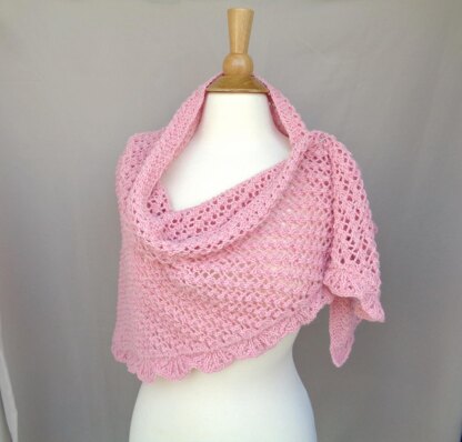 Peach Blossoms Shawl