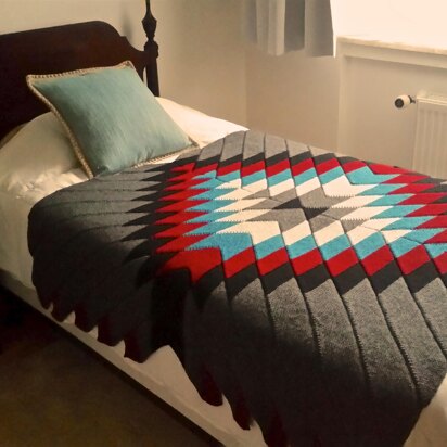 Evening Mesa Blanket - knitting pattern