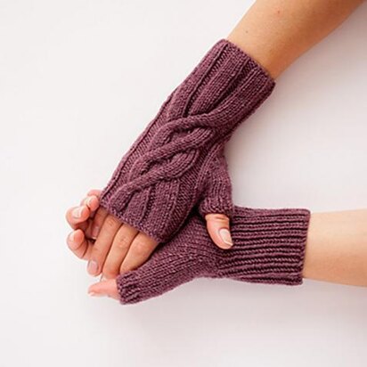 Lavender Fingerless Gloves