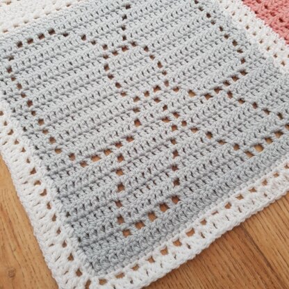 Bow Blanket Crochet Pattern - US Terms