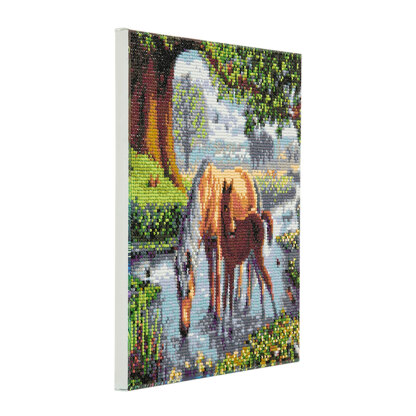 Crystal Art Fell Ponies, 30x30cm Diamond Painting Kit