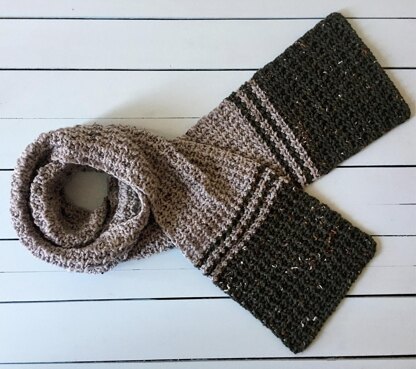 Easy Crochet Scarf Pattern for Men: Make-Me-In-HDC Scarf