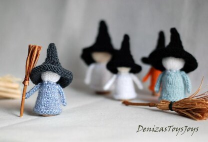 Waldorf Halloween Witches Babies from corks